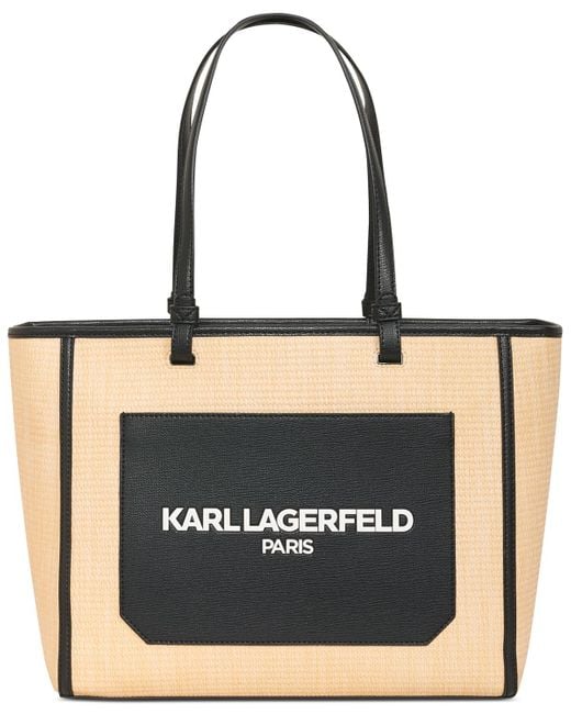 Karl Lagerfeld Black Maybelle Large Tote