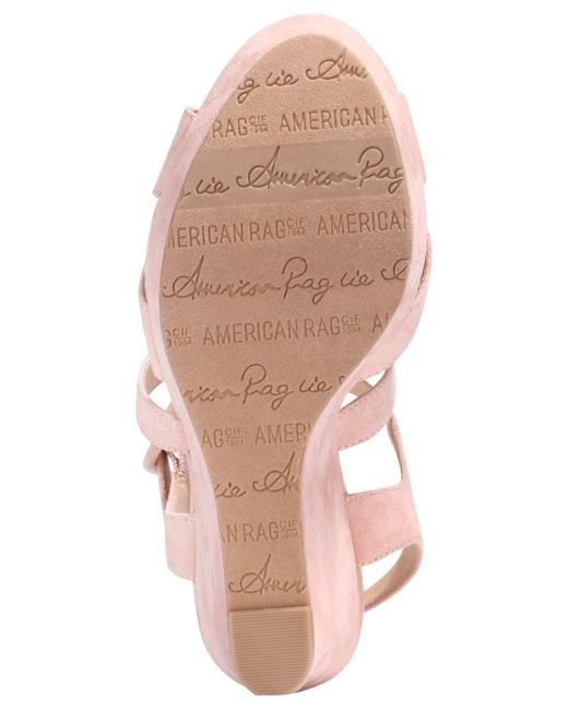 American rag rachey platform store wedge sandals