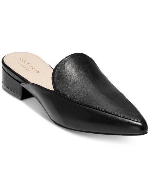 Cole Haan Black Piper Leather Mule