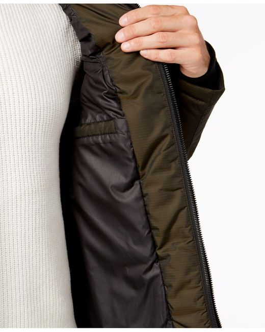 calvin klein full zip puffer coat