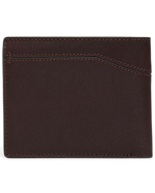 Brooks Brothers Brown Cayman Bi-fold Wallet for men