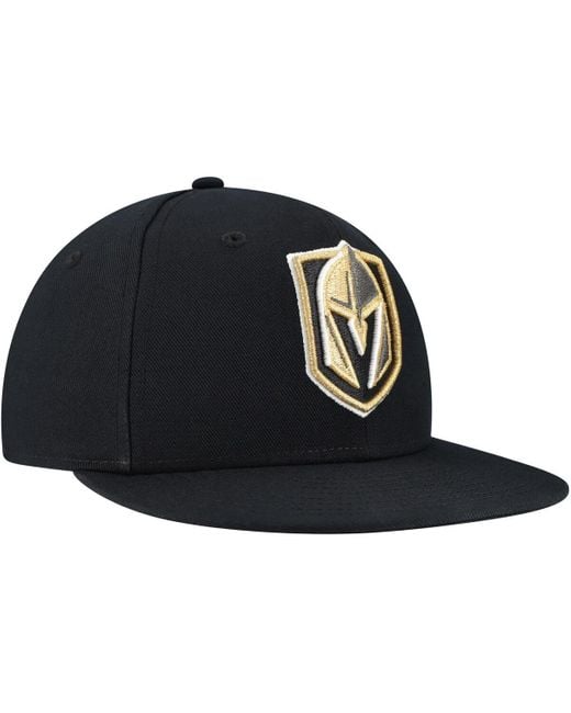 Fanatics Black Vegas Golden Knights Core Fitted Hat for men