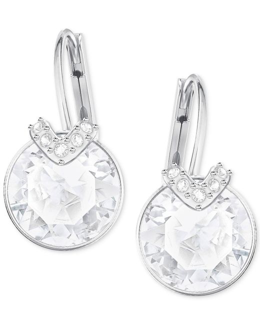 Swarovski Metallic Bella Crystal Drop Earrings