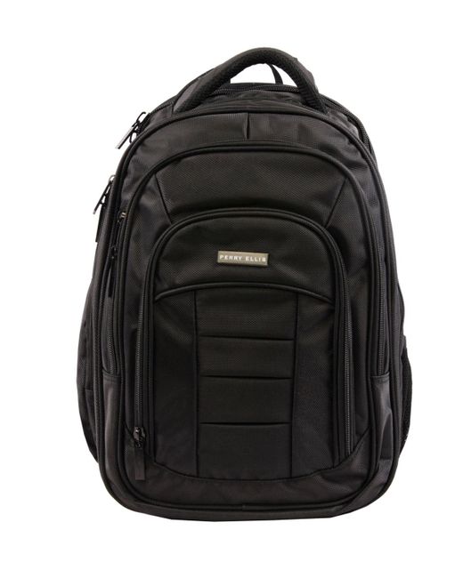 Perry Ellis Black M150 Laptop Backpack