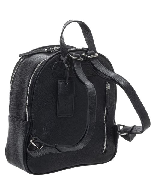 Mancini Blue Pebbled Audrey Backpack