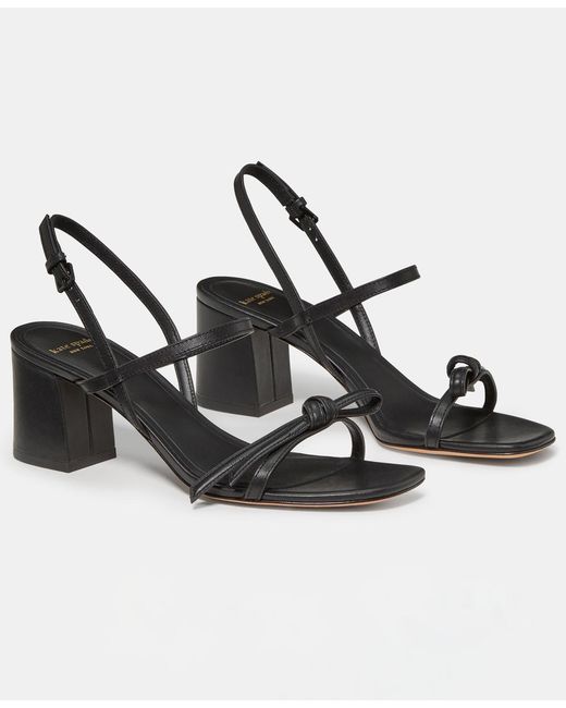 Kate Spade Metallic Loop Block Heel Sandals