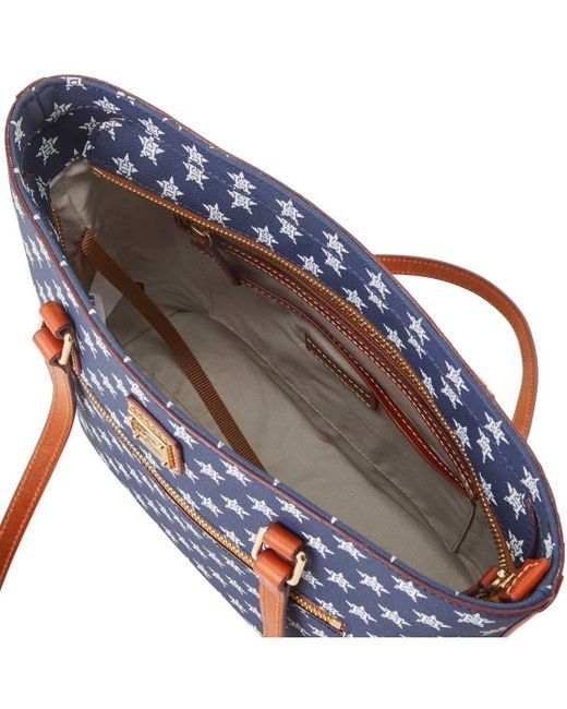 Dooney & Bourke Blue Houston Astros Signature Shopper Purse