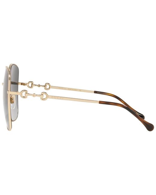 Gucci Gray GG0879S 61mm Sunglasses