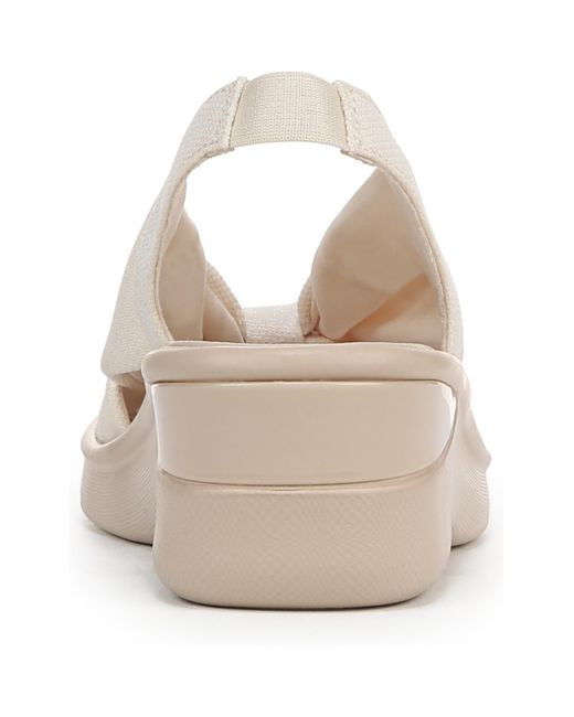 LifeStride Natural Serenade Washable Slingback Wedge Sandals