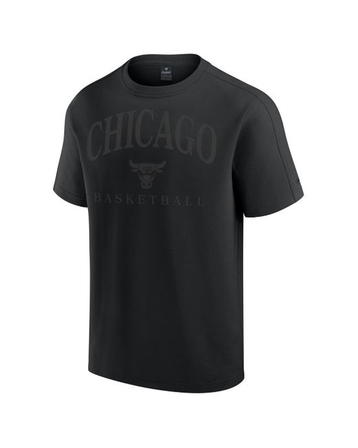 Fanatics Black Chicago Bulls Flex Tri-blend T-shirt for men