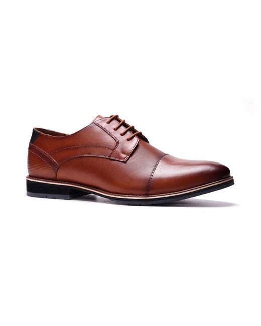 A. Veer Red New York Derby Lace Up Shoe for men