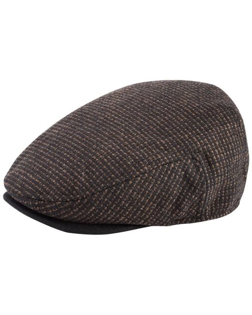 Scala Brown Tweed Ivy Cap for men