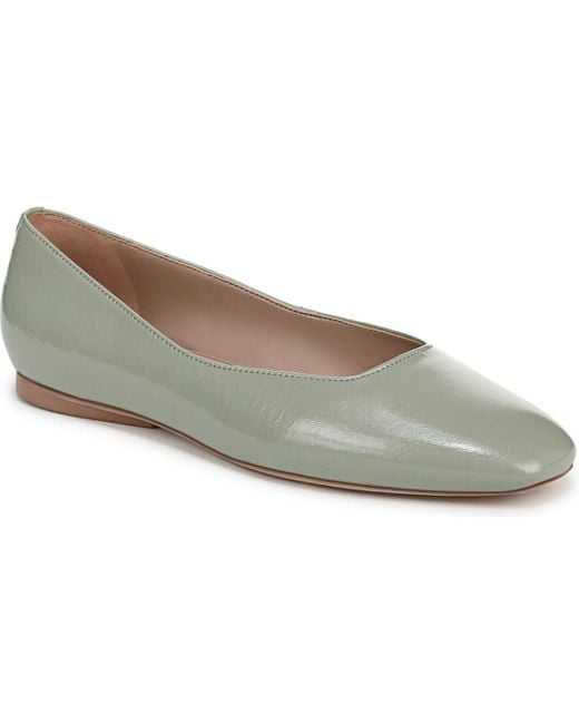 Naturalizer Women's Gray Chelsea Square Toe Ballet Flats