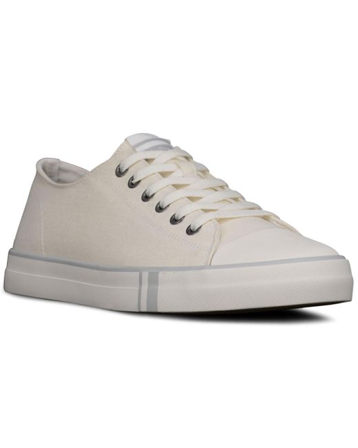 Ben Sherman White Hadley Low Canvas Casual Sneakers From Finish Line for men