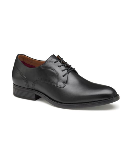 Johnston & Murphy Leather Hawthorn Plain Toe Dress Shoes in Black for
