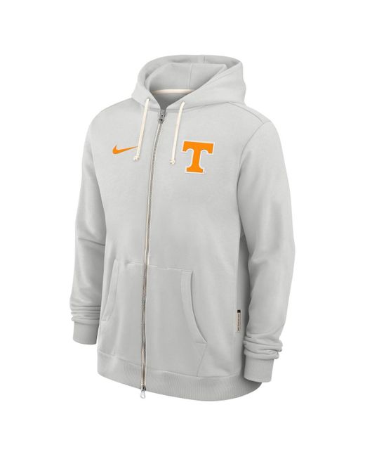 Nike White Tennessee Volunteers 2025 Sideline Standard Issue Dri-fit Full-zip Hoodie for men