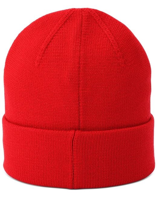 Hunter Red Play Essential Cuffed Logo Beanie