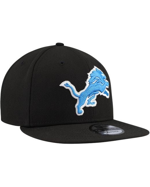 KTZ Black Detroit Lions Basic 9fifty Snapback Hat for men