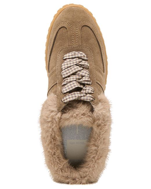 Dolce Vita Natural Izzey Plush Cozy Retro Slides Sneakers