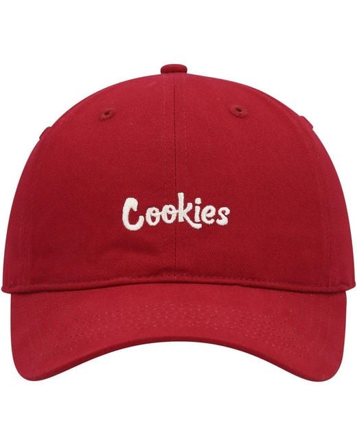 Cookies Red Original Dad Adjustable Hat for men