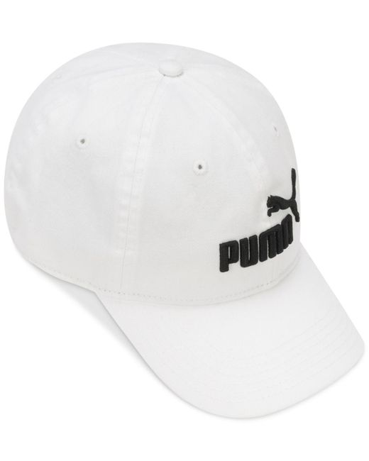 PUMA White #1 Adjustable Cap 2.0 Strapback Hat for men