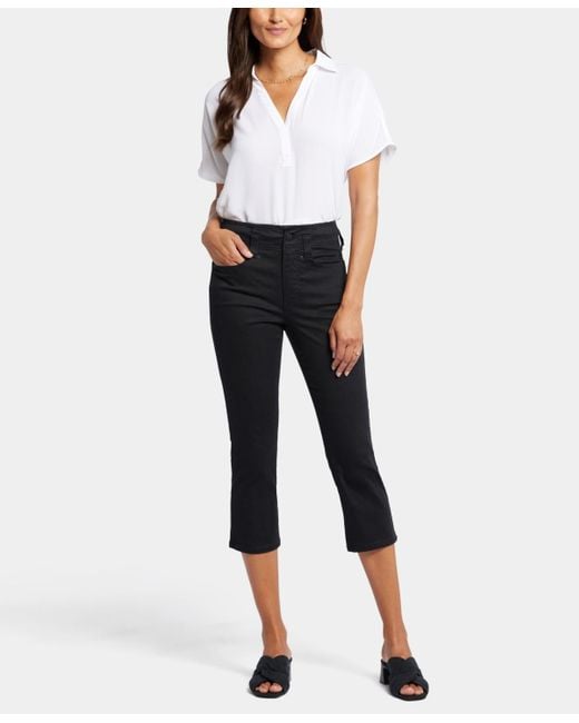 NYDJ Women's Black Petite Ami Skinny Capri Jeans