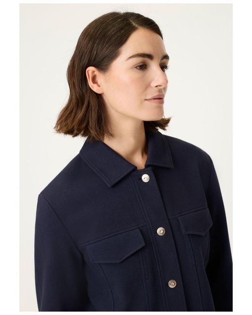 Olsen Blue Pique Jacket