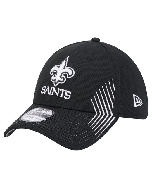 KTZ Black New Orleans Saints Active 39thirty Flex Hat for men