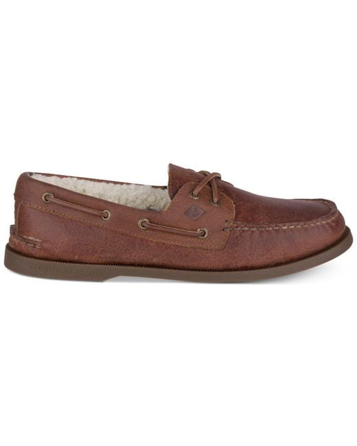 Fur lined boat shoes sale