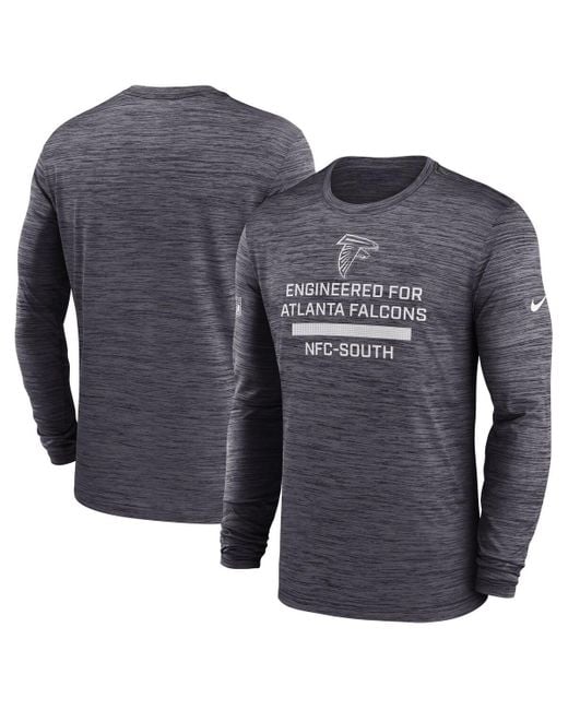 Nike Blue New Orleans Saints Sideline Velocity Performance Long Sleeve T-shirt for men