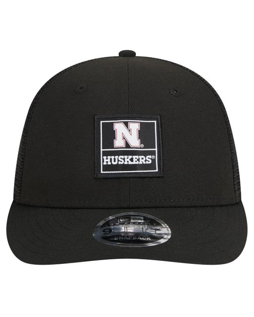 KTZ Black Nebraska Huskers Labeled 9fifty Snapback Hat for men