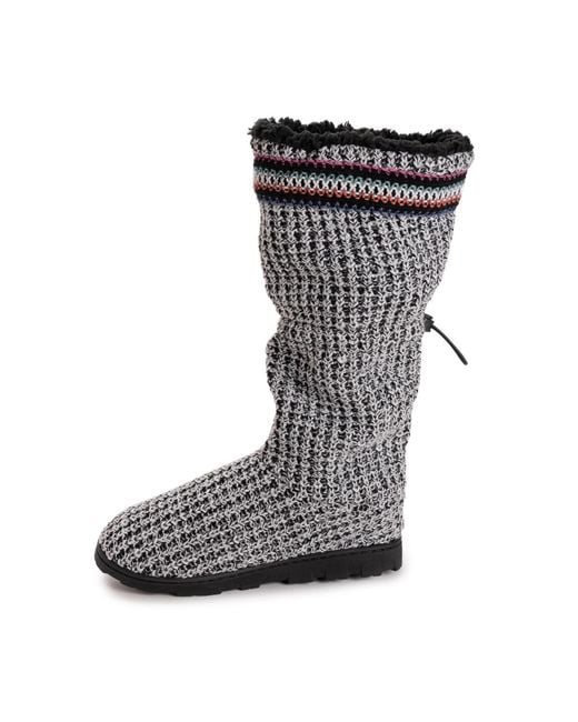 Muk Luks Black Tabbi toggle Slipper