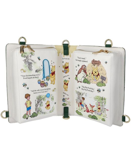 Loungefly Winnie The Pooh Classic Book Cover Convertible Crossbody Bag ...