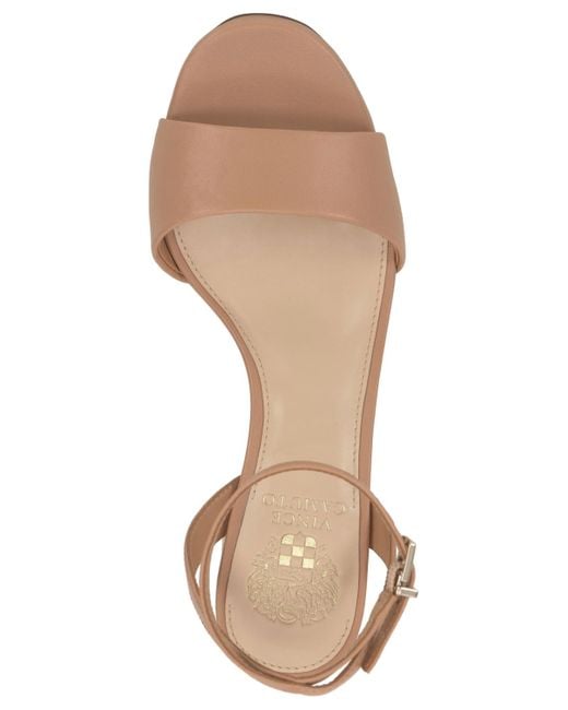 Vince Camuto Brown Pendry Platform Block Heel Dress Sandals