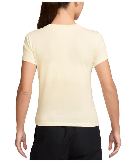 Nike White Sportswear Phoenix Slim-fit Short-sleeve T-shirt