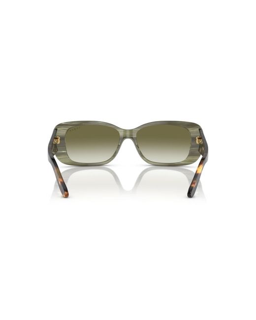 Vogue Eyewear Green Rectangle Sunglasses