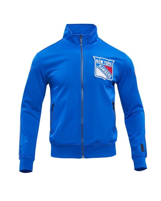 Pro Standard New York Rangers Classic Chenille Full-zip Track Jacket in ...