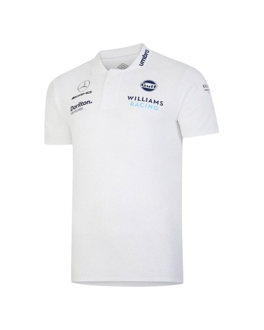 Umbro White Williams Racing Cvc Media Polo for men