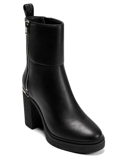DKNY Black Talley Platform Booties