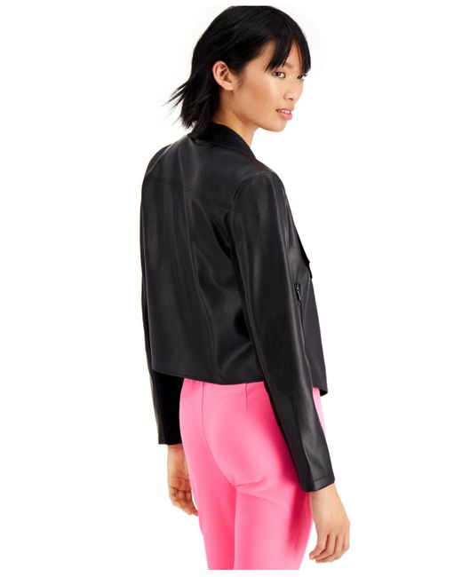 macys petite leather jackets