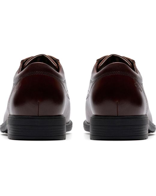 Clarks Brown Steadwell Cap Toe Dress Shoe for men