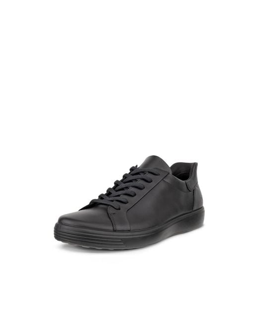 Ecco Black Soft 7 Easy Sneakers for men