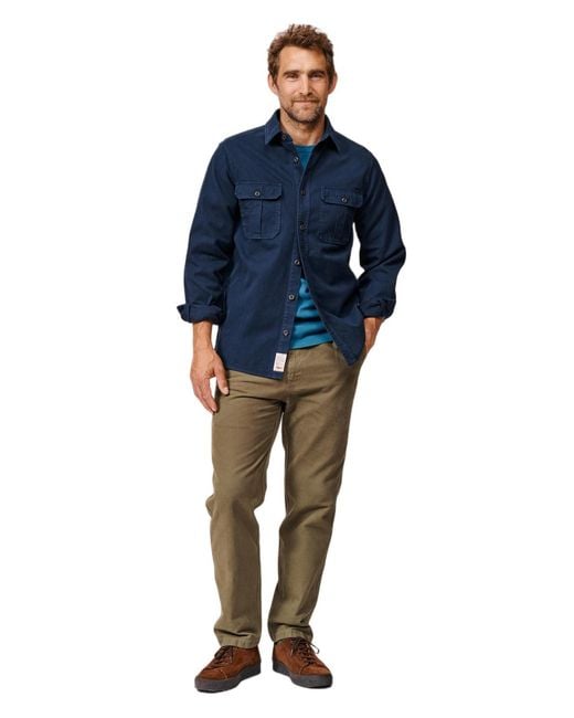 aubi Blue Dovedale Overshirt