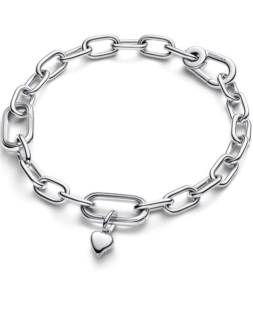 Pandora White Heart Mini Dangle Charm
