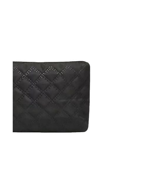 Batfox Black Three-dimensional Diamond Patterned Small Square Tote
