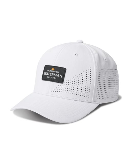 Quiksilver White Perf Turf Cap for men