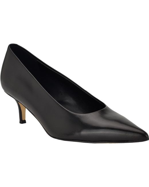 Calvin Klein Black Voneta Kitten Heel Pumps