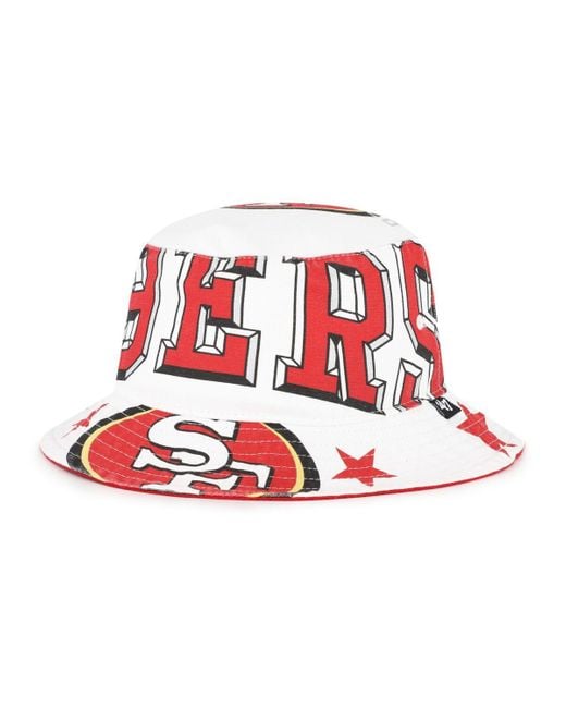 '47 Red San Francisco 49ers Energize Bucket Hat