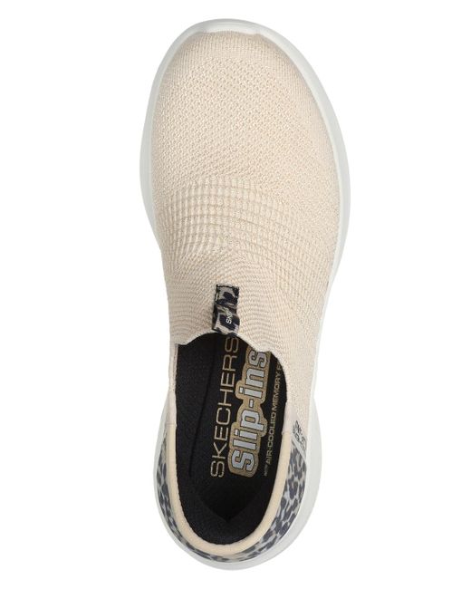 Skechers White Slip Ins Ultra Flex 3.0 Natural Step Slip On Walking Sneakers From Finish Line