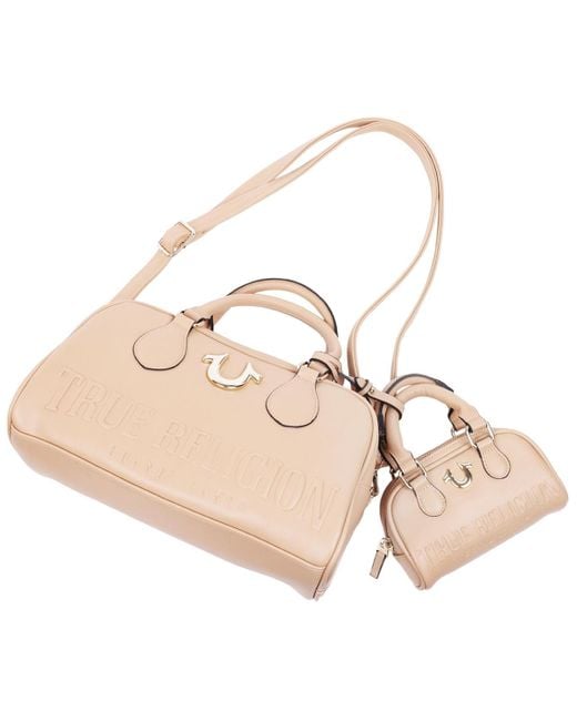 True Religion Natural Logo Satchel